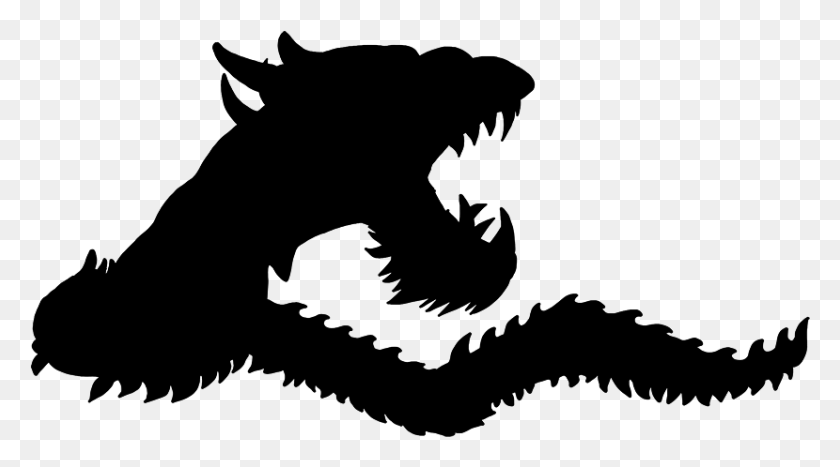 830x434 Online Swirl Dragon Clipart 22kb Chinese Dragon Gif, Gray, World Of Warcraft HD PNG Download