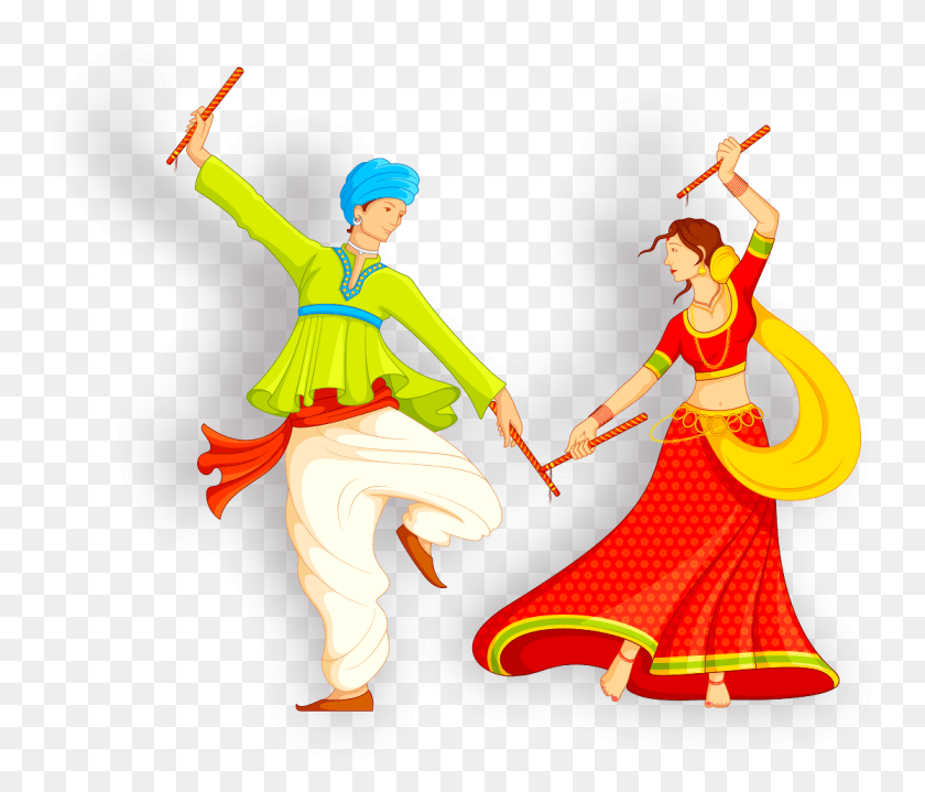 753x659 Online Wedding Invitation Video Gujarati Garba, Dance Pose, Leisure Activities, Performer HD PNG Download