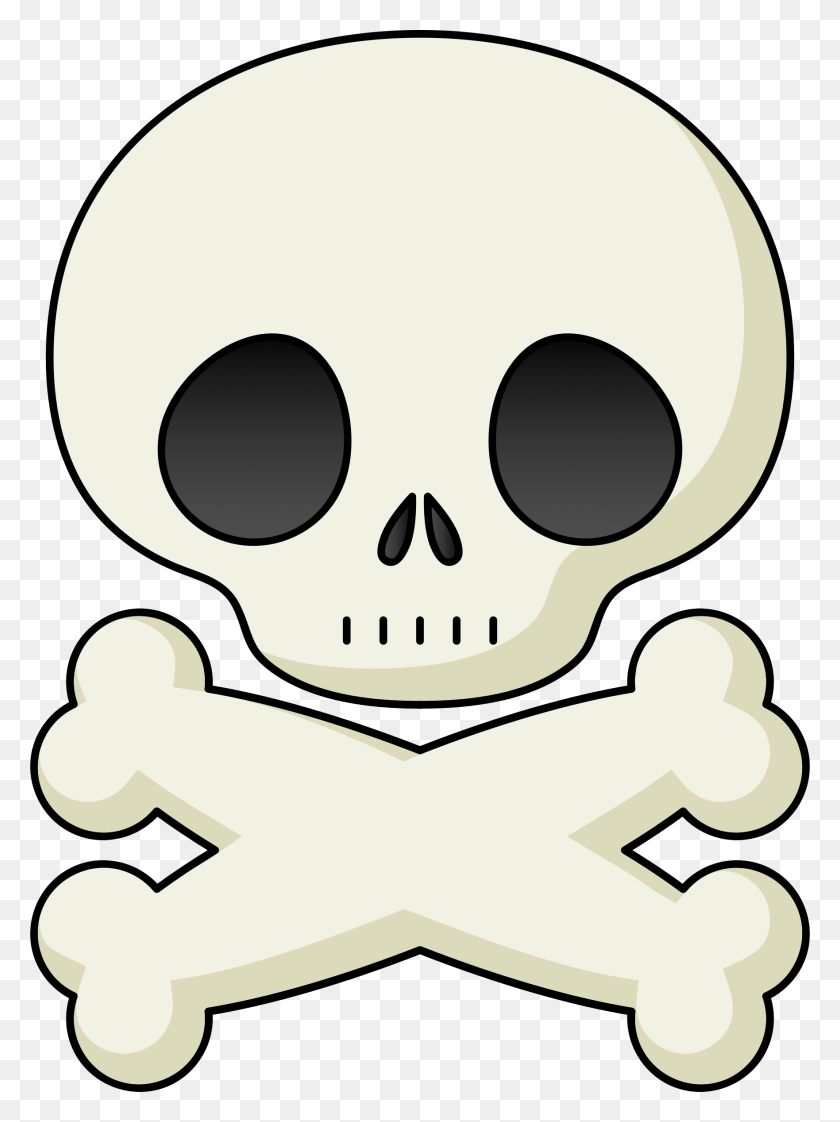 1762x2400 Onlinelabels Clip Art Skull And Crossbones, Doodle HD PNG Download