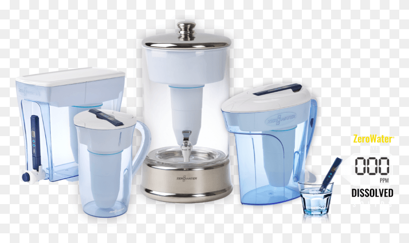 1064x601 Только Zerowater Оставляет 000 Растворенных Твердых Веществ Для Zero Water Filter, Mixer, Appliance, Cup Png Скачать