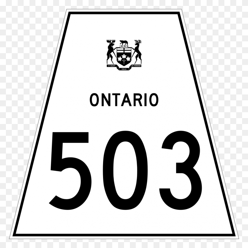 1017x1017 La Carretera De Ontario Escudo De Armas De Ontario, Símbolo, Número, Texto Hd Png