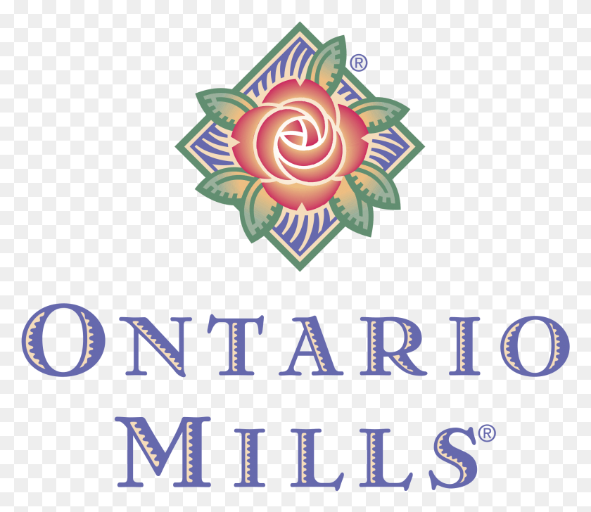 2191x1877 Ontario Mills Logo Transparent Ontario Mills Logo, Symbol, Trademark, Text HD PNG Download