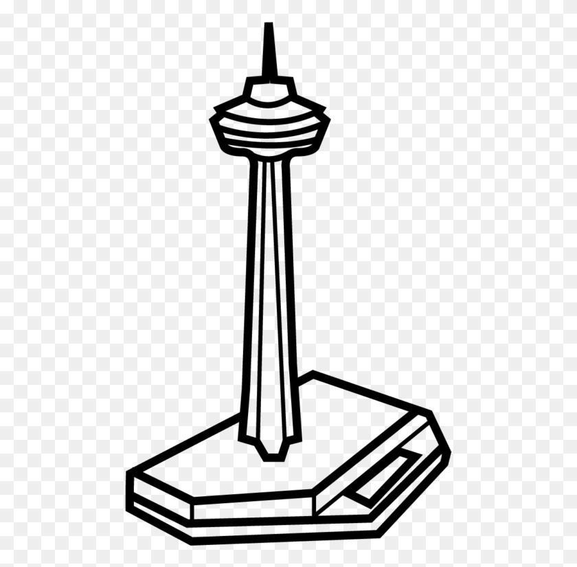 477x765 Онтарио Ниагра Фолс Скайлон Башня Иллюстрация, Серый, Мир Варкрафта Png Скачать