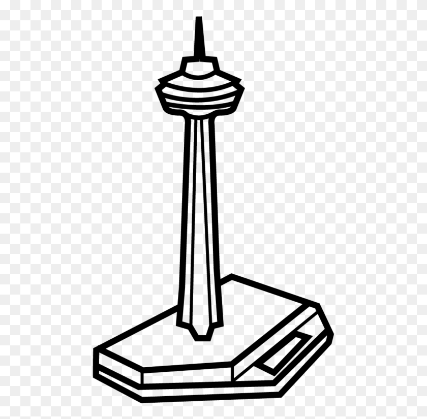 477x765 Las Cataratas Del Niagra De Ontario, La Torre Skylon, Ilustración, Gris, World Of Warcraft Hd Png