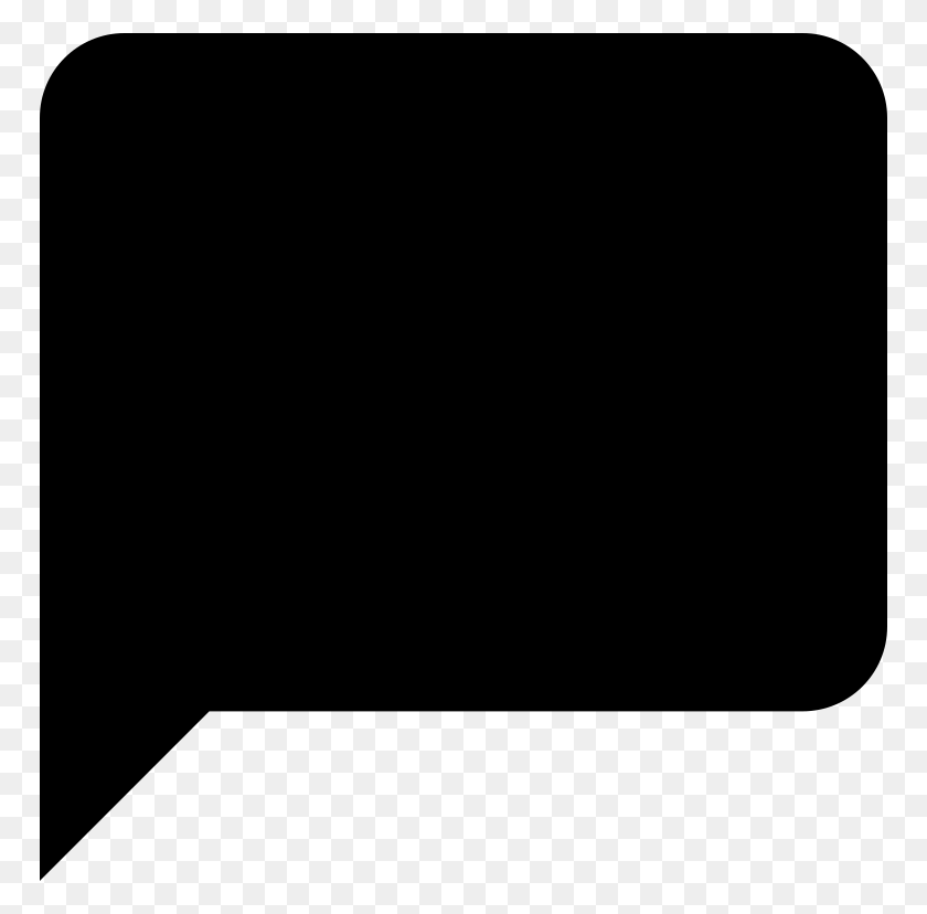 768x768 Oojs Ui Icon Speechbubble Ltr Black Chat Bubble, Gray, World Of Warcraft HD PNG Download