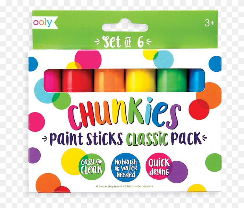 692x656 Ooly Chunkies Paint Sticks, Text, Label, Monitor HD PNG Download