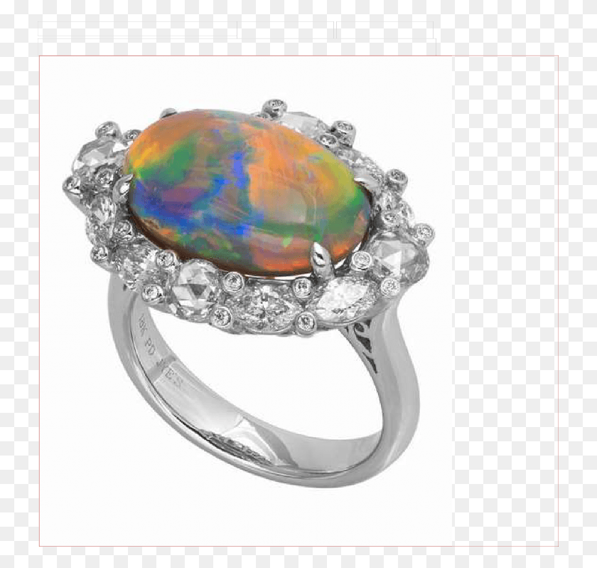 733x738 Opal, Ring, Jewelry, Accessories HD PNG Download