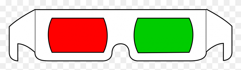 1935x458 Open 3D Glasses Red Green, Label, Text, Symbol Descargar Hd Png