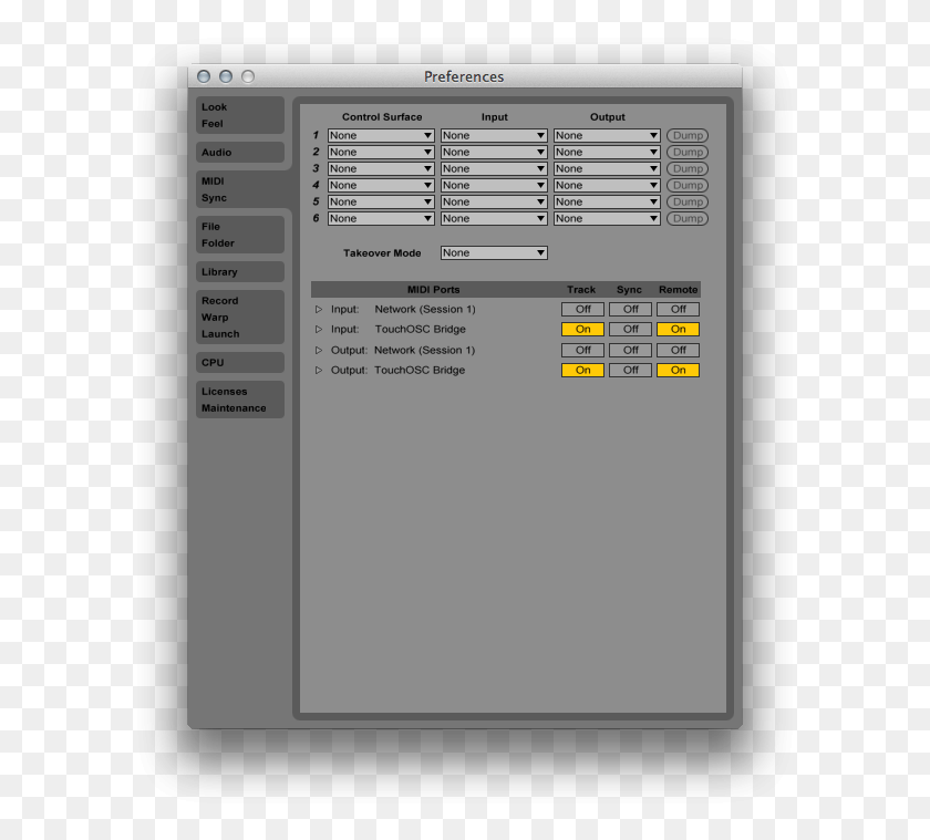 599x699 Open Ableton Live39s Preferences Dialog Select The M Audio Code 49 Ableton, Text, Menu, File HD PNG Download