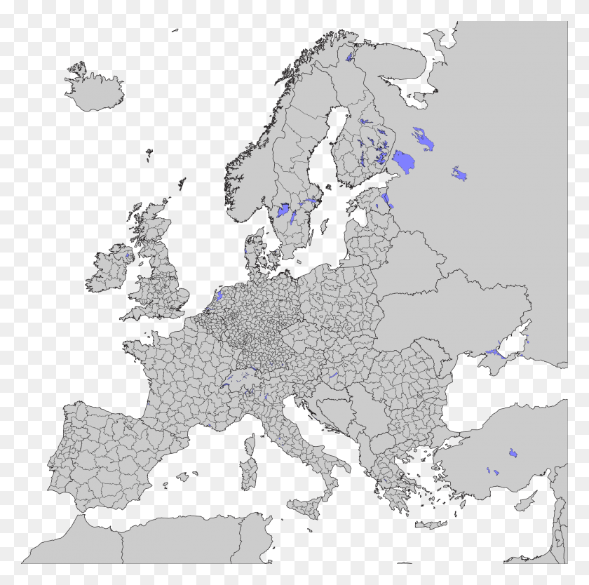 2000x1987 Открытая Пустая Карта Европейских Подразделений, Диаграмма, Атлас, Участок Hd Png Скачать