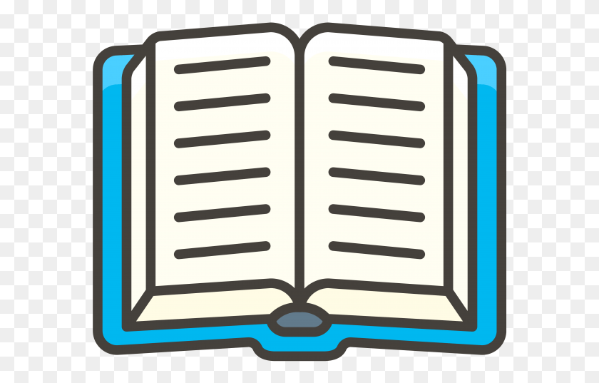 582x477 Открытая Книга Emoji Document Icon, Текст, Книга Hd Png Скачать