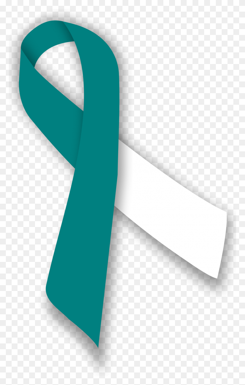 2000x3240 Open Cervical Cancer Teal White, Tie, Accessories, Accessory HD PNG Download
