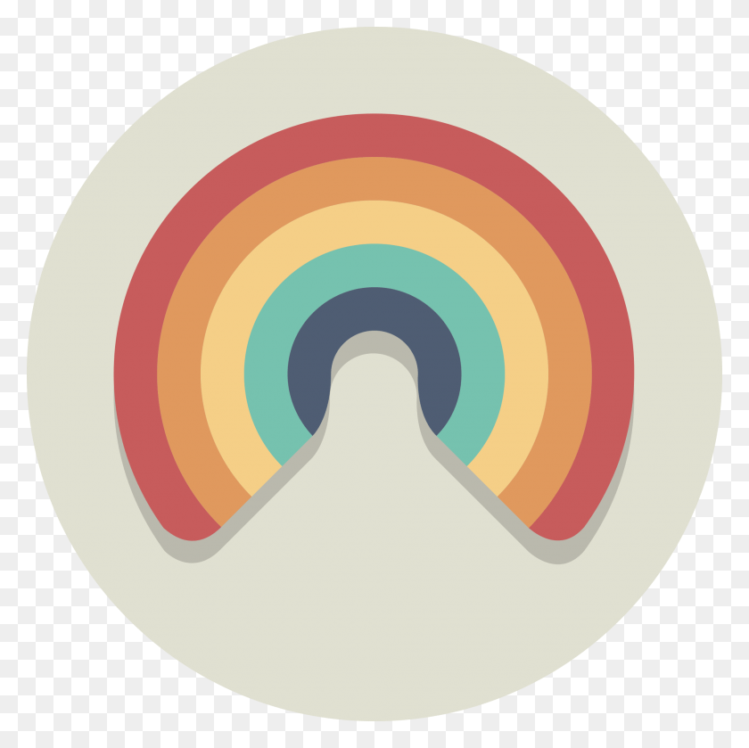 2000x2000 Open Circle Icon Rainbow, Rug, Machine HD PNG Download