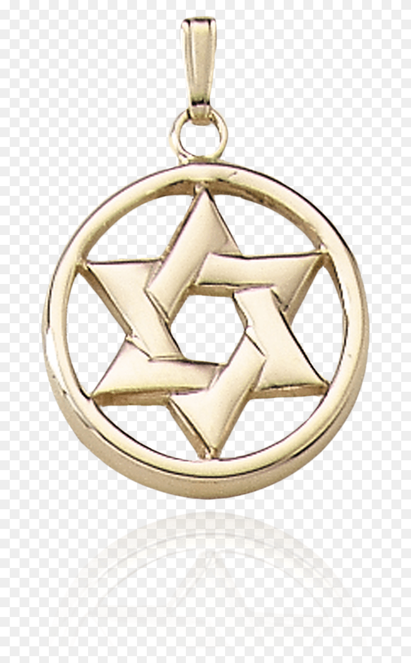 676x1294 Open Circle Interlocking Star Of David Pendant Locket, Symbol, Star Symbol, Logo HD PNG Download