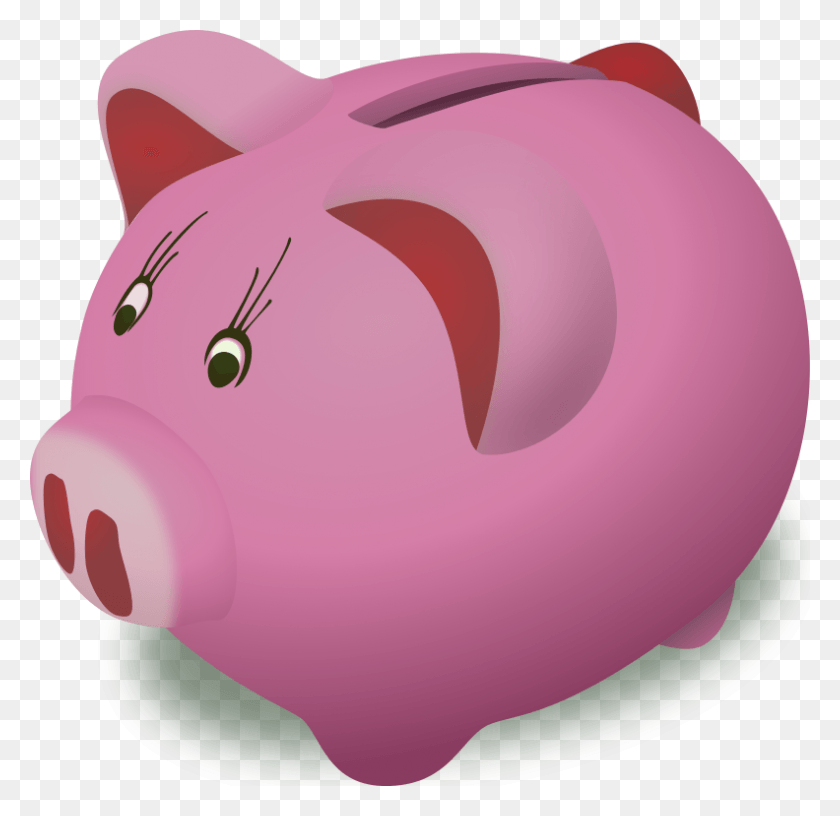 792x768 Descargar Png Open Clip Art Library Piggy Bank Piggy Bank, Globo Hd Png