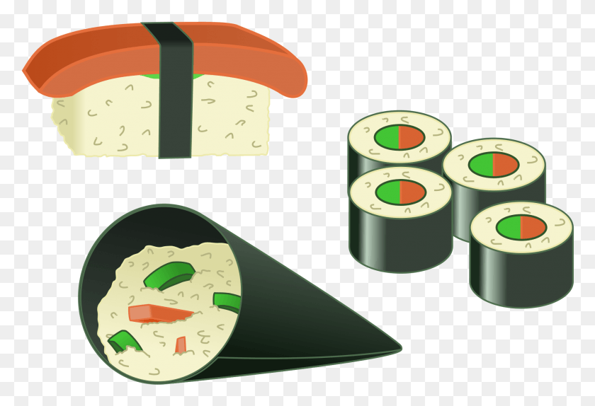 1925x1270 Open Different Types Of Sushi, Lunch, Meal, Food HD PNG Download