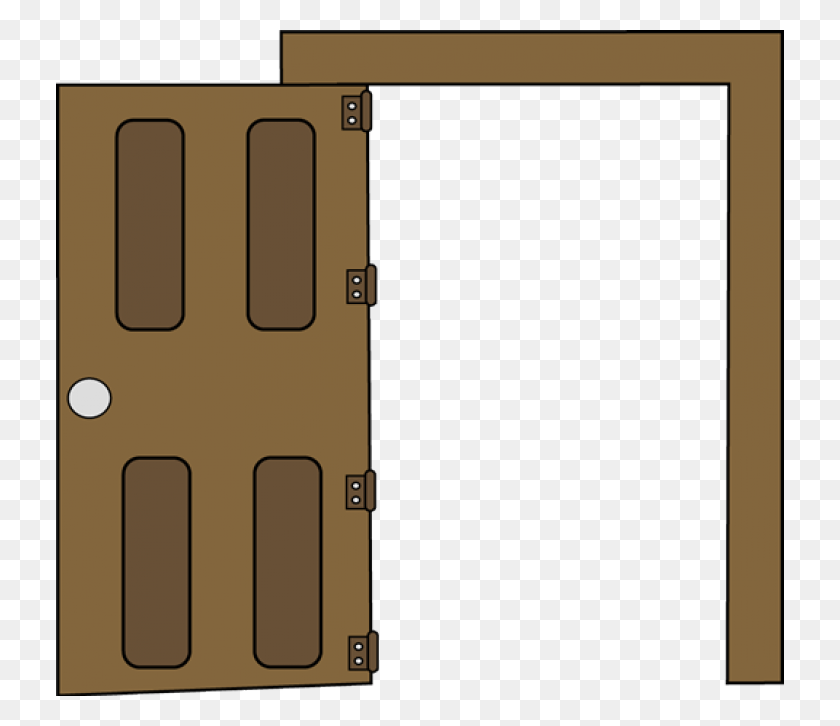728x666 Open Door Clipart Custom 50 School Doors Clipart Decorating Clip Art Of Open, Cardboard, Door, Furniture HD PNG Download
