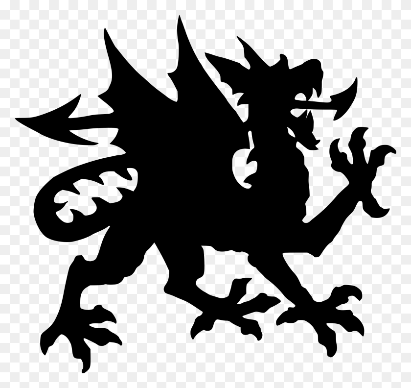 1981x1861 Open Dragon Silhouette File, Gray, World Of Warcraft HD PNG Download