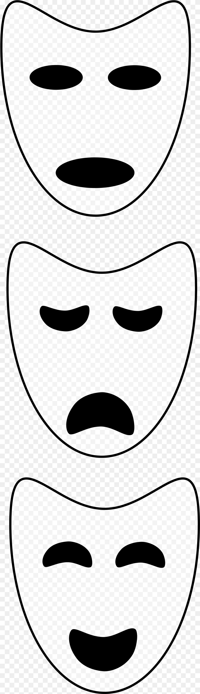 1548x5357 Open Drama Masks, Stencil, Face, Head, Person Transparent PNG