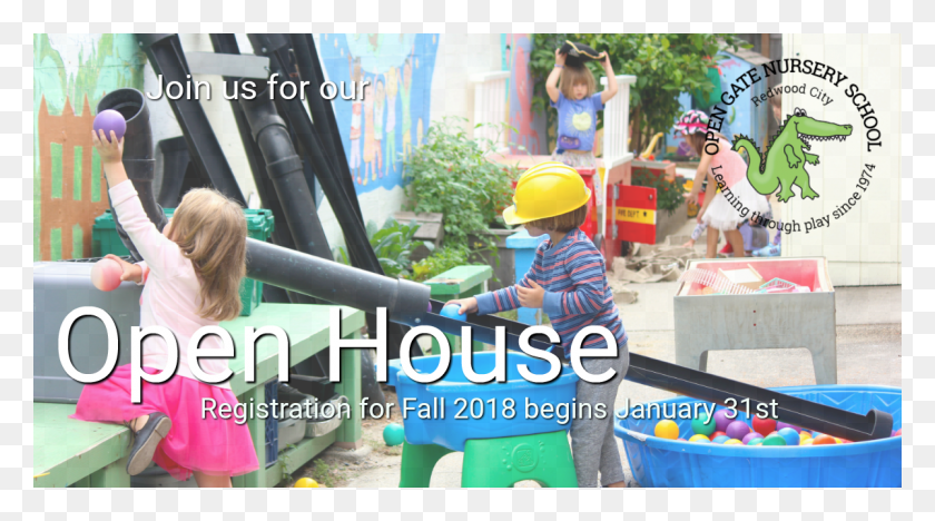 1200x628 Open Gate Nursery School Open House Play, Helmet, Clothing, Apparel HD PNG Download