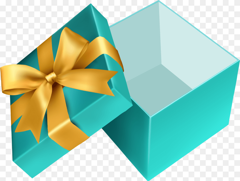 3407x2568 Open Gift Box Clipart PNG