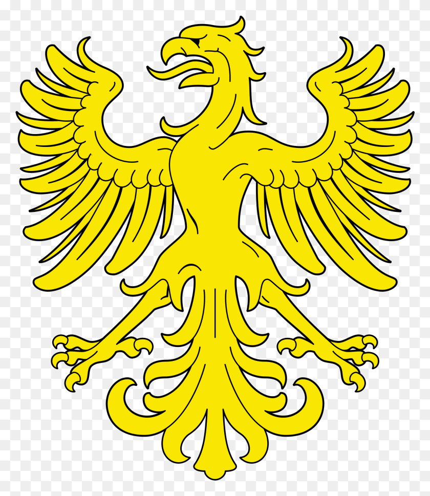 1923x2242 Open Gold Heraldic Eagle, Symbol, Emblem, Logo HD PNG Download