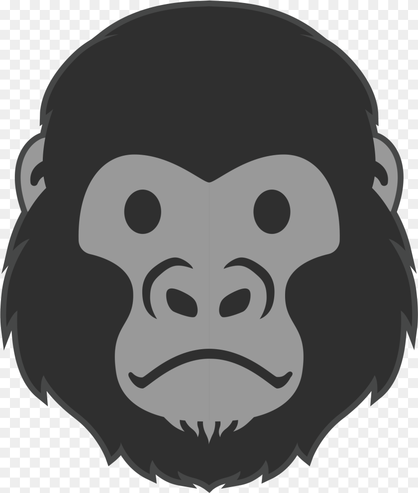 1689x1992 Open Gorilla Emoji Android, Animal, Ape, Mammal, Wildlife Clipart PNG