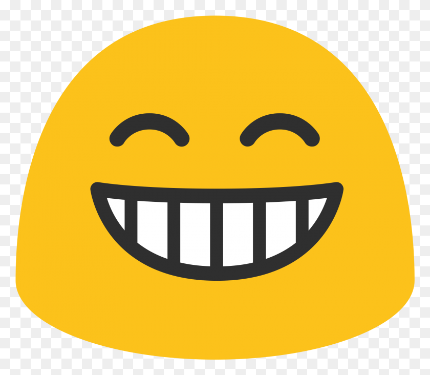 1989x1715 Open Grinning Face Emoji, Label, Text, Ball HD PNG Download