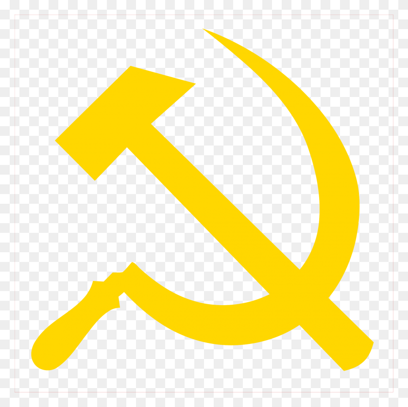 2000x2000 Open Hammer And Sickle Yellow, Axe, Tool, Symbol HD PNG Download