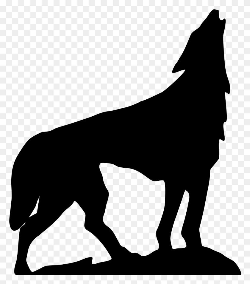 975x1115 Open Howling Wolf Logo, Gray, World Of Warcraft HD PNG Download