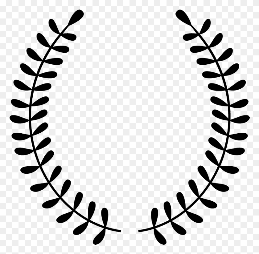 801x786 Open Laurel Wreath Design Rubber Stamp Award Branch, Clothing, Apparel, Oval HD PNG Download