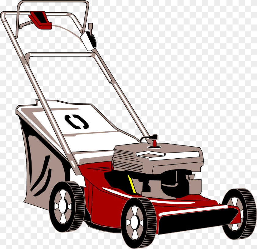 2349x2274 Open Lawnmower Clipart, Device, Grass, Lawn, Plant Sticker PNG