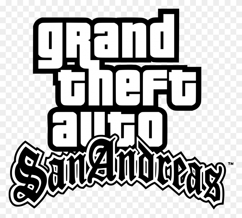 2000x1781 Open Logo De Gta San Andreas, Text, Grand Theft Auto, Clothing HD PNG Download