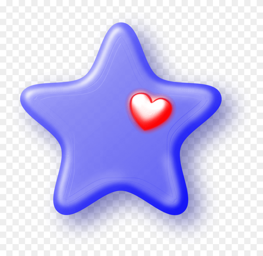 1890x1838 Open Love Blue Star, Star Symbol, Symbol, Heart HD PNG Download