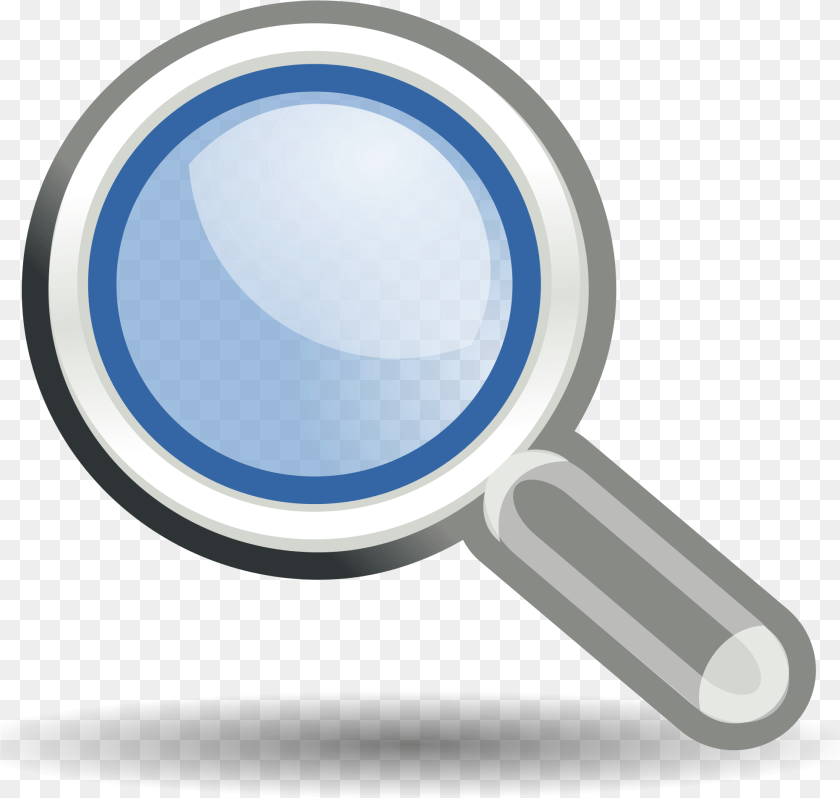 Open Magnifying Glass Search Clipart, Disk PNG