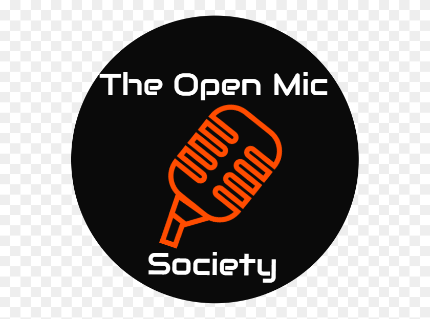 562x563 Open Mic Society Drawing Final Label, Word, Text, Light HD PNG Download