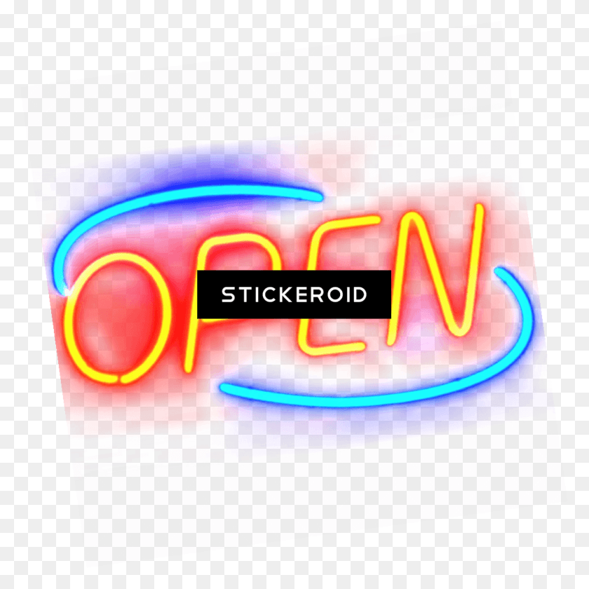 1015x1016 Open Neon Sign Transparent Background Neon Sign, Neon, Light HD PNG Download
