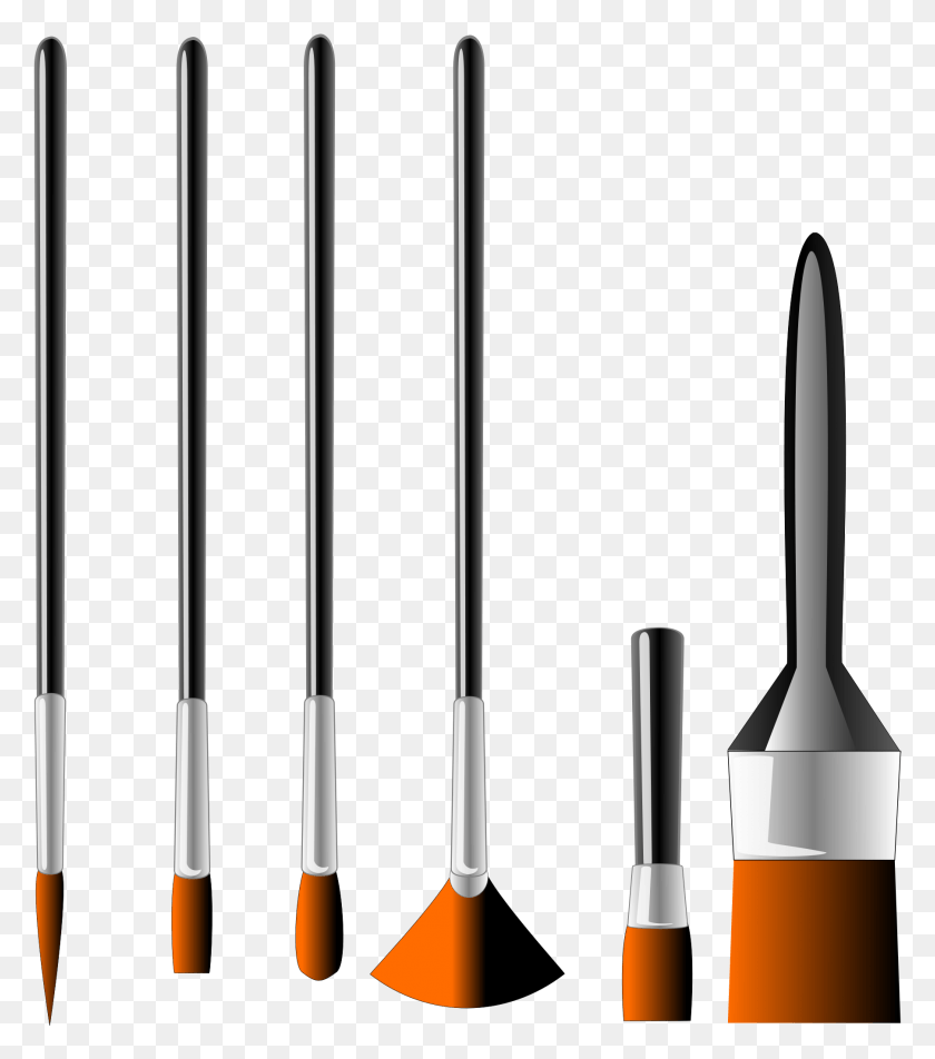1805x2065 Open Paint Brushes, Oars, Paddle, Golf HD PNG Download
