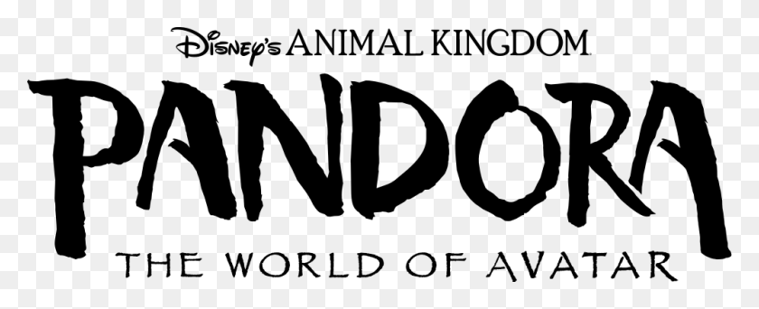 1000x362 Open Pandora Logo Disney World, Gray, World Of Warcraft HD PNG Download