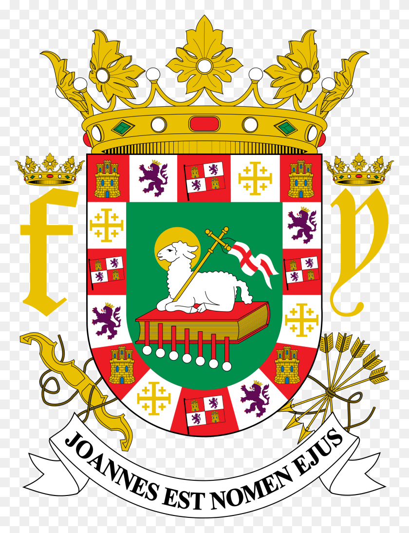 2000x2653 Open Puerto Rico Coat Of Arms, Logo, Symbol, Trademark HD PNG Download