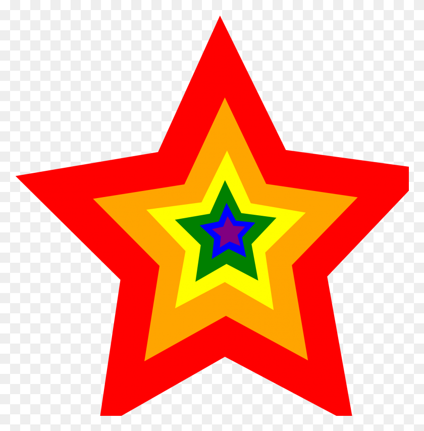 1906x1939 Open Star Clip Art Rainbow, Star Symbol, Symbol, First Aid HD PNG Download