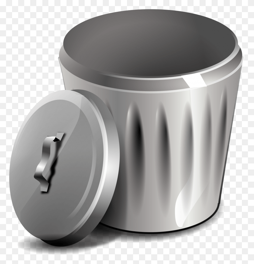 2008x2092 Open Trash Can Clipart, Tin, Can, Cylinder HD PNG Download