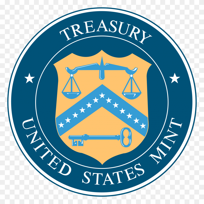 2000x2000 Open United States Mint Seal, Logo, Symbol, Trademark HD PNG Download