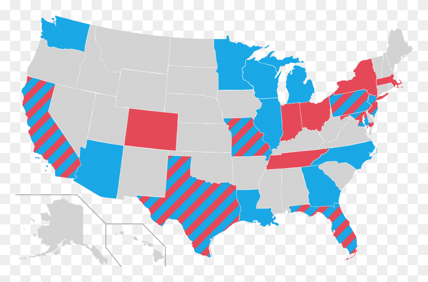 1936x1225 Descargar Png Open Us Red Blue Map 2018, Diagram, Plot, Atlas Hd Png
