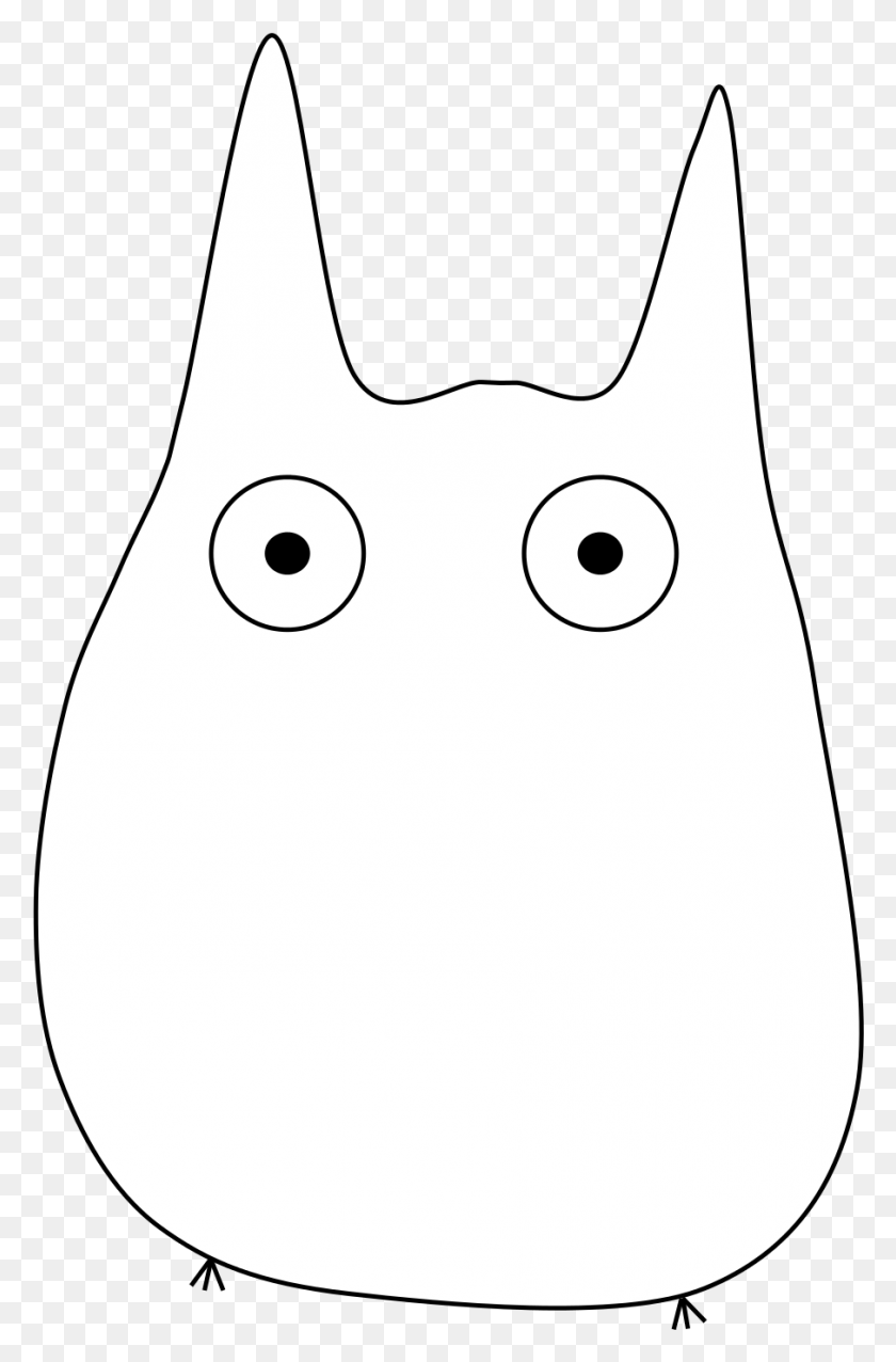 905x1411 Open White Totoro, Egg, Food, Snowman HD PNG Download