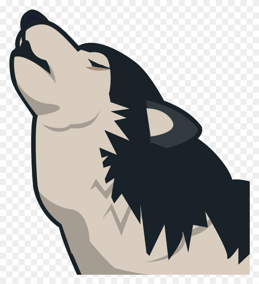 Open Wolf Howling Emoji, Animal, Bird, Hand HD PNG Download