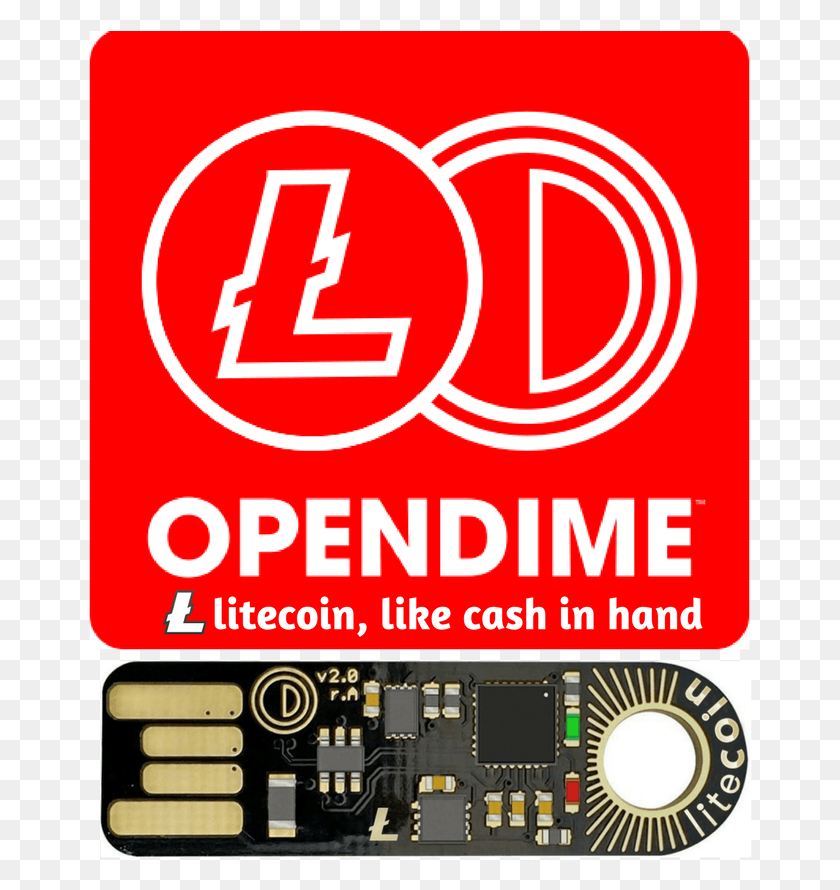 668x830 Opendime Litecoin Stick For Wp Electronics, Advertisement, Poster, Flyer HD PNG Download