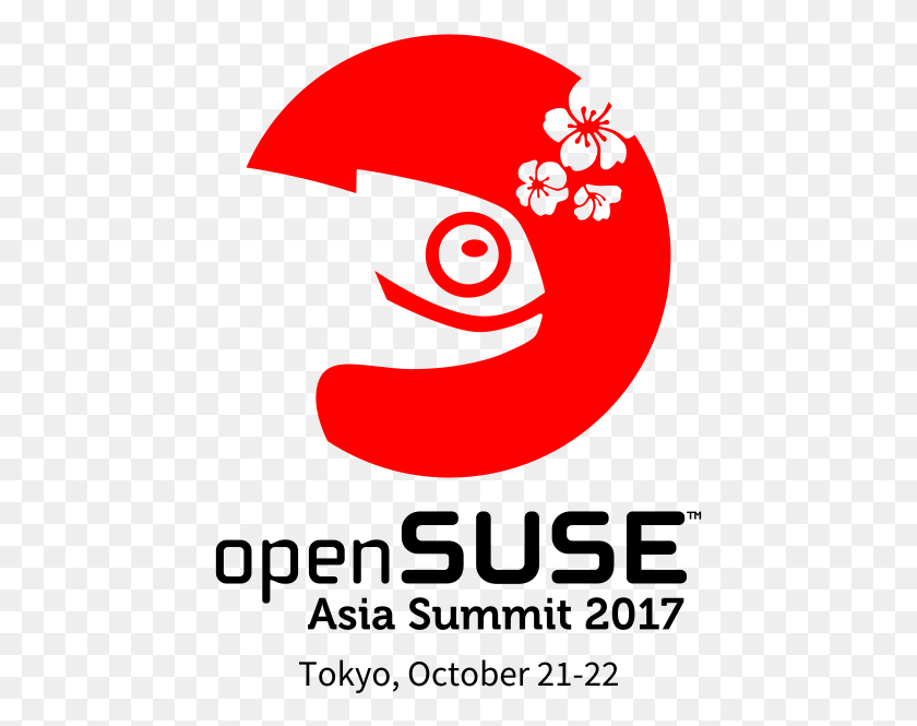 447x605 Opensuse Asia 17 Logo Borderless Red Trans Opensuse, Graphics, Pac Man HD PNG Download