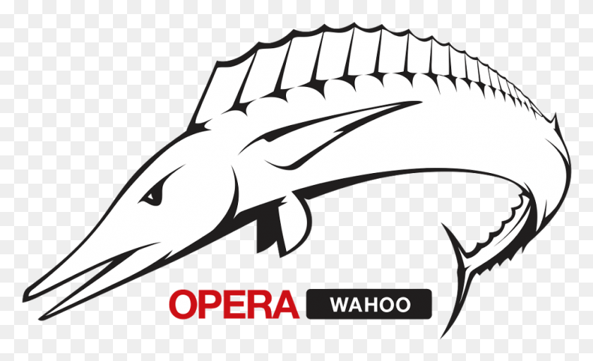 963x558 Opera 12 Wahoo Vector Logo Opera Wahoo, Animal, Reptil, Dientes Hd Png