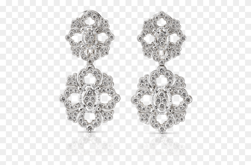 451x493 Opera Full Pav Pendant Earrings, Jewelry, Accessories, Accessory HD PNG Download